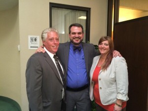 Stephen Stubbs with his attorneys, John Spilotro and Lisa Szyc.