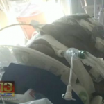 Freddie Gray pictured in hospital