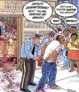 Racist Police Cartoon