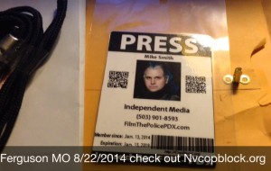 Mike BlueHair FTP Portland Press Pass