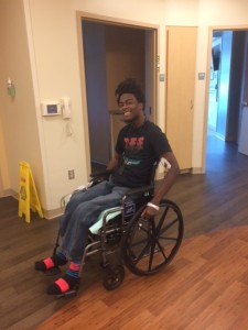 Dontrell Stephens is partly paralyzed after being shot by a Palm Beach County Sheriff's deputy.