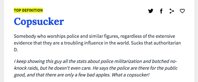 Definition of a Copsucker