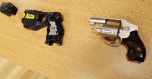 Taser and handgun similar to Deputy Bates'