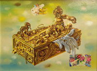Gold Fantasy Box Aaron Bohrod