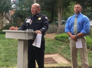 Greenville Police Chief Ken Miller announces that clowns will be arrested on sight