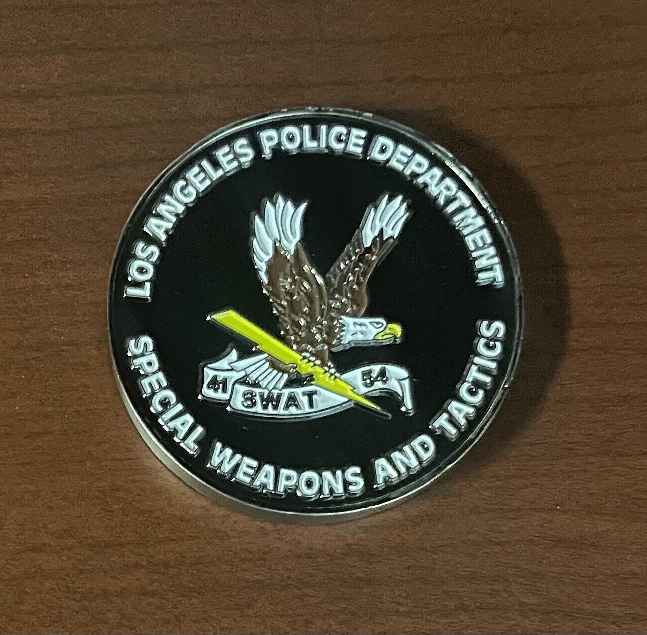 LAPD SWAT CHALLENGE COIN 2 INCH COIN 