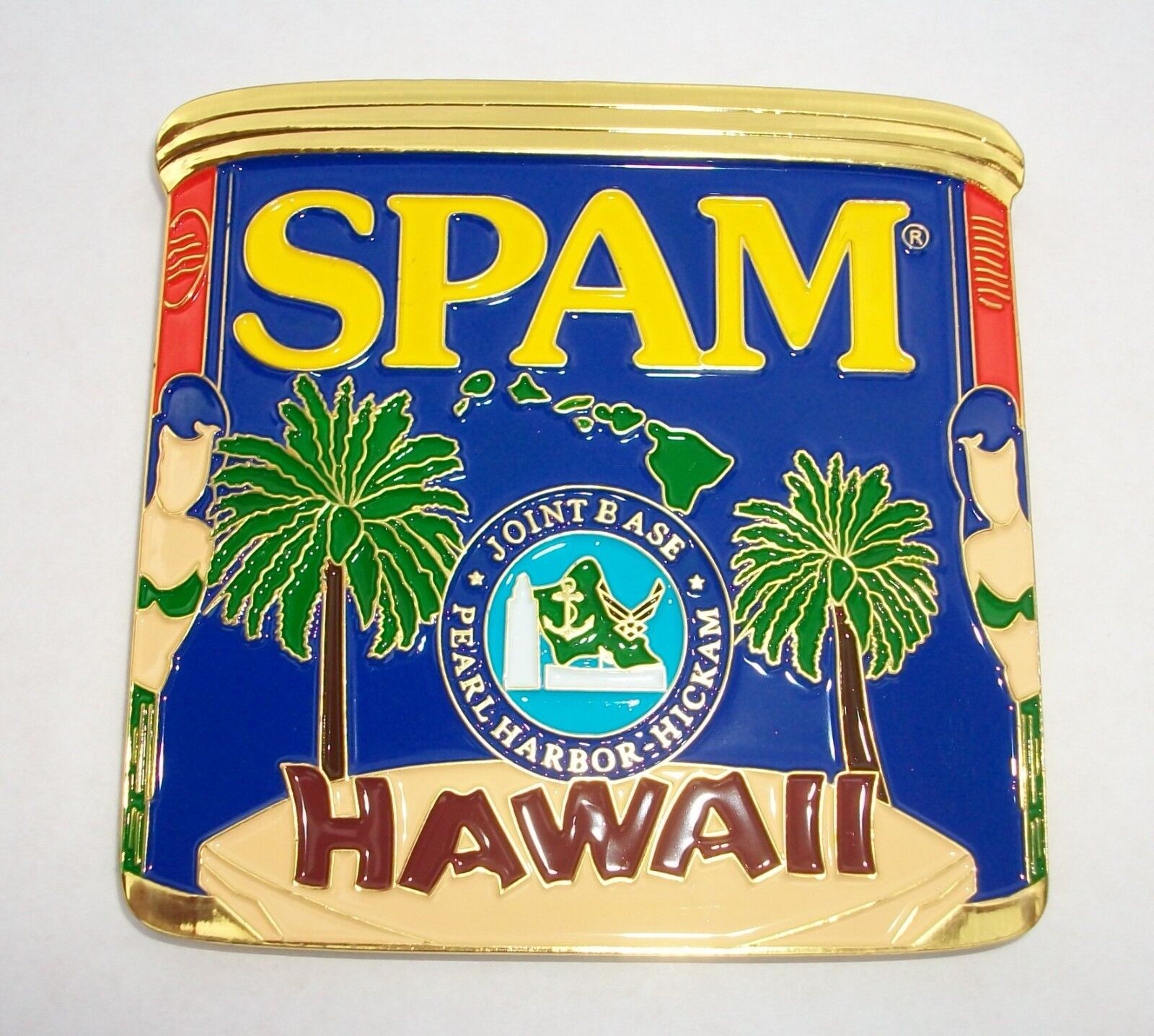 SPAM US Navy Chief Joint Base Pearl Harbor Hickam Hawaii CPO Mess Challenge Coin