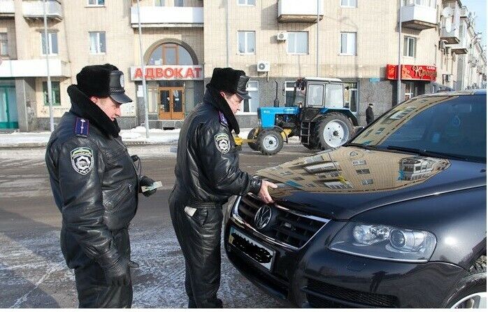 Leather jacket cap uniform DAI Police Historical Ukrainian militia Traffic unit