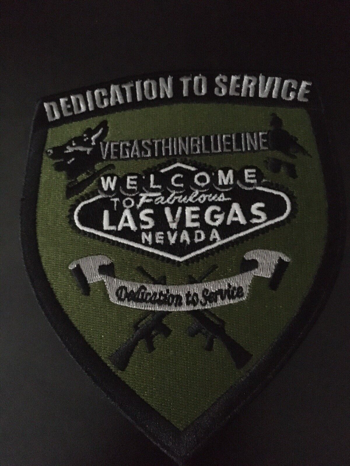 Vegasthinblueline SWAT, K9, Armor Patch Nevada