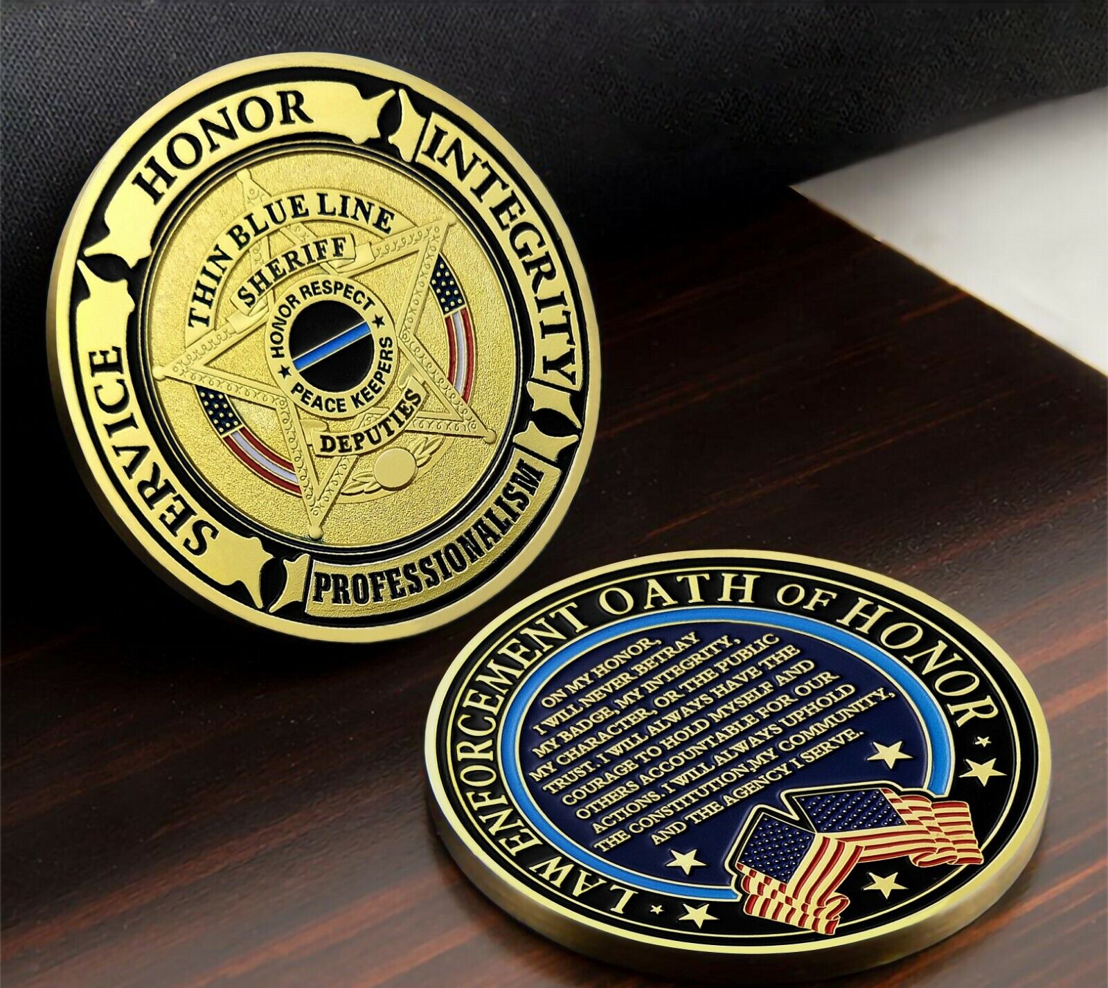 Police Challenge Coin Deputy Sheriff Creed Law Enforcement Collectible Gift
