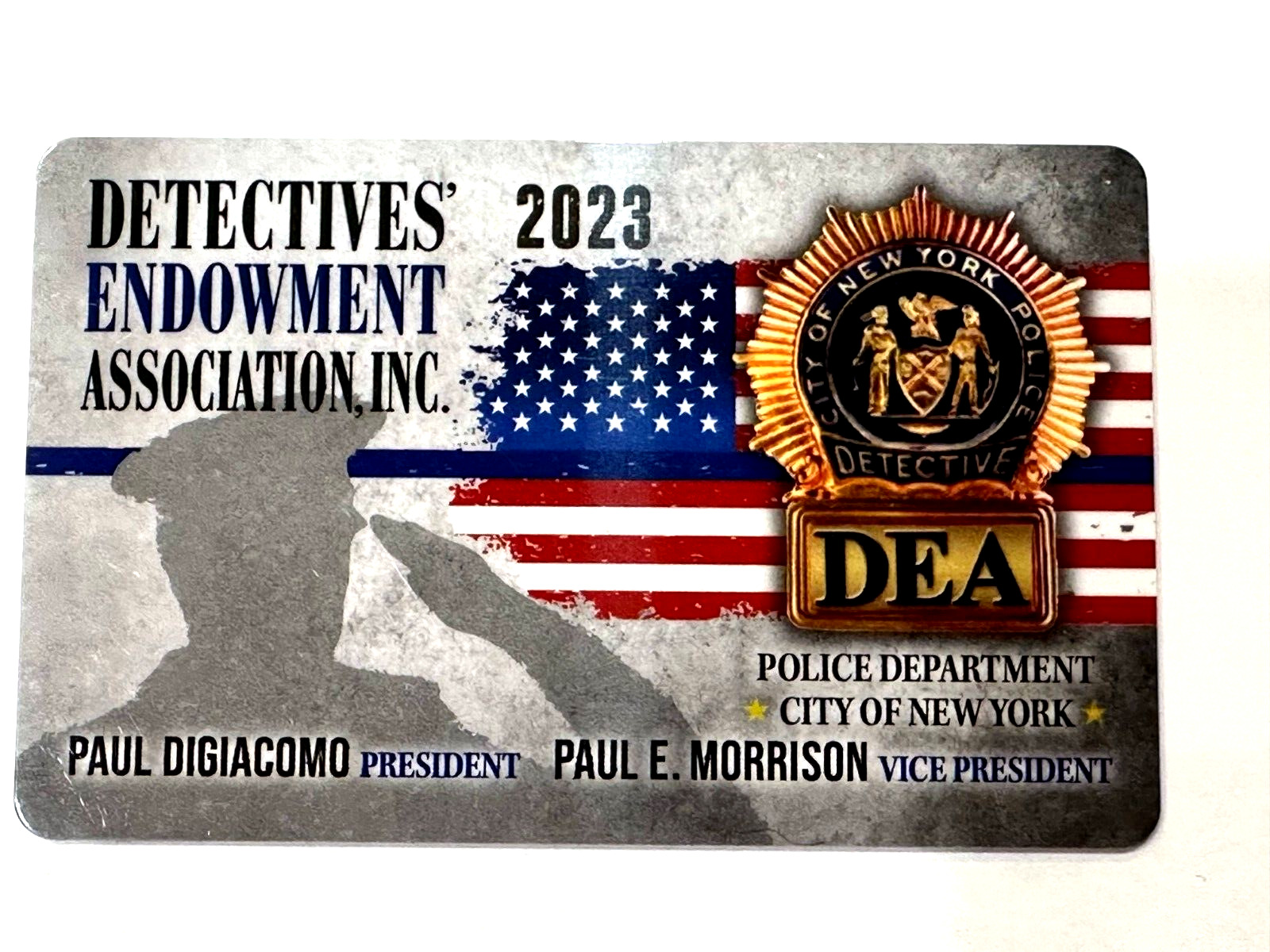 1 BRAND  NEW  AUTHENTIC  2023  DEA  PBA CARD  LIKE CEA LBA SBA PBA CARD