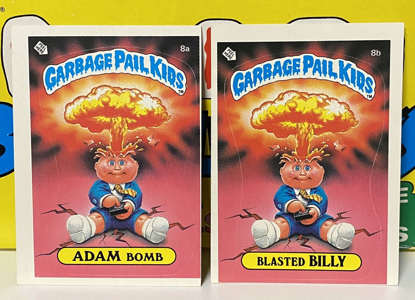 garbage pail kids Series 1 Adam Bomb Blasted Billy Matte - **MISCUTS**OS1 1985