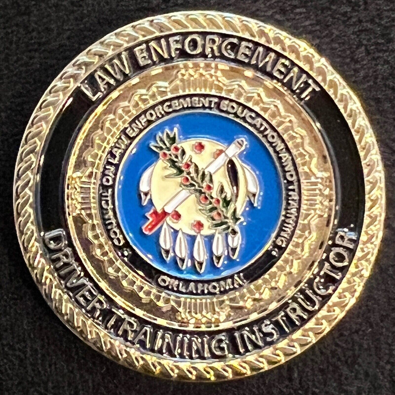 Law Enforcement Driver Training Instructor  Challenge Coin