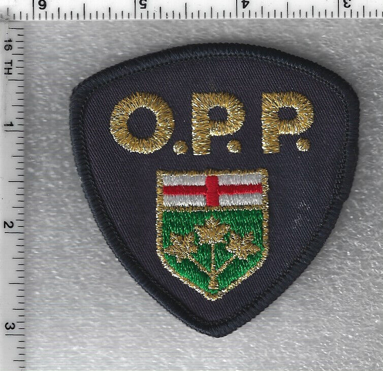 Ontario Provincial Police (Canada) Gold Bullion OPP Baseball Cap Take-Off Patch