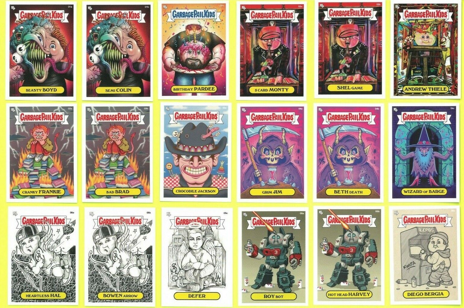 2021 GARBAGE PAIL KIDS BTS BEYOND THE STREETS Series 2 SINGLES Complete Your Set