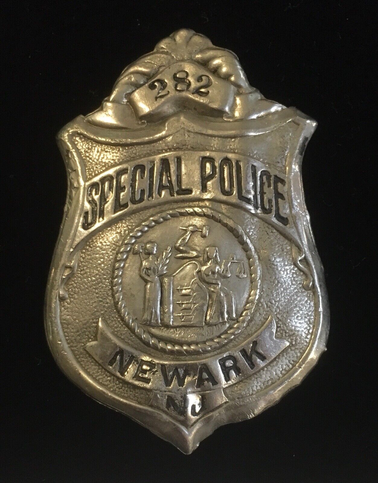 Antique Old Newark New Jersey Special Police Badge NJ