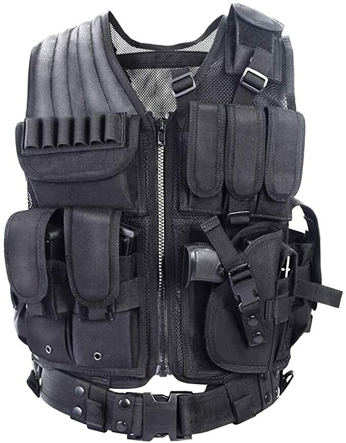 SWAT Vest Tactical Gear Pockets Durable Outdoor Vest Cs Game Army Fans Cosplay