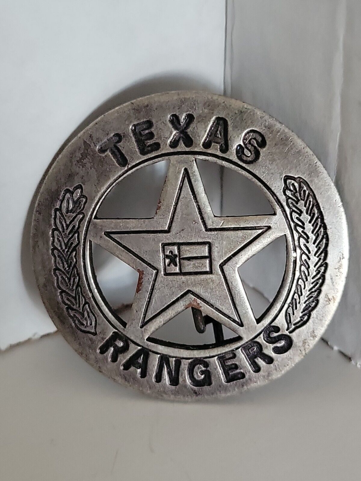 Replica Texas Ranger Badge Old West Western Silver Badge