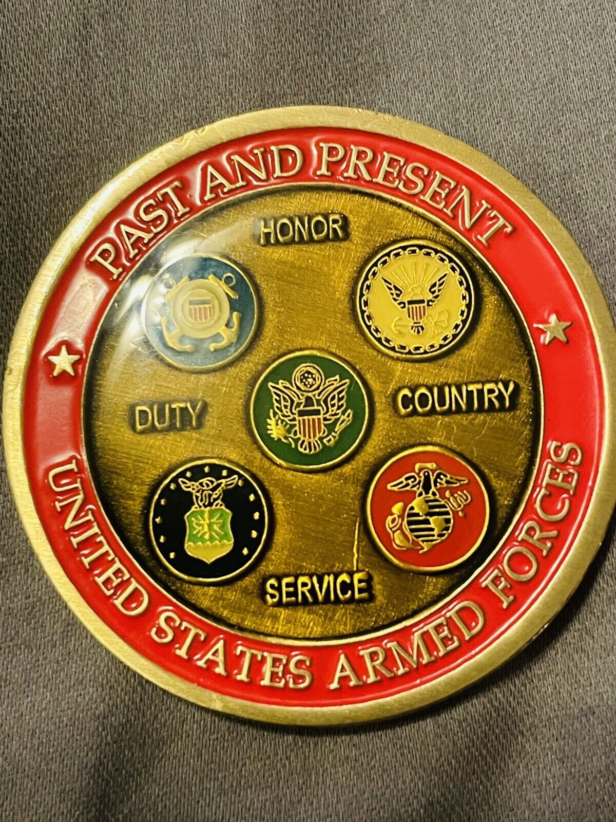 US Armed Forces…. Past And Present… Thank You for Serving….. Medallion