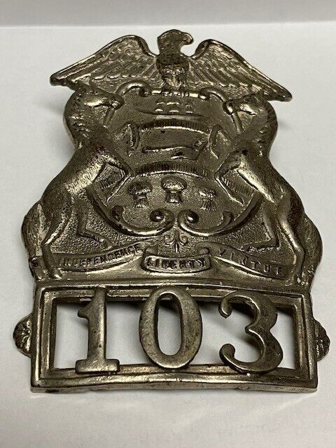 Vintage Obsolete Pennsylvania Municipal Police Hat Badge - #103