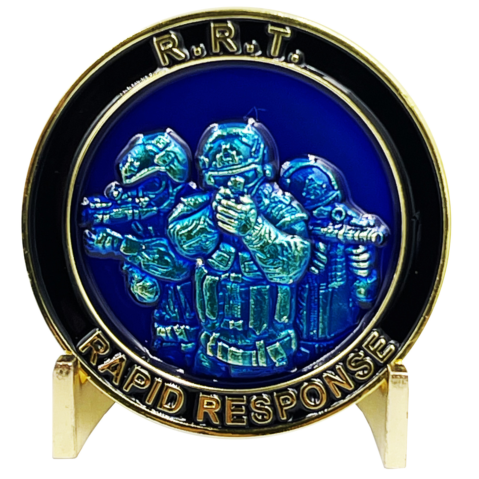 BL7-002 RRT Rapid Response Team Thin Gray Line Challenge Coin Corrections SWAT C