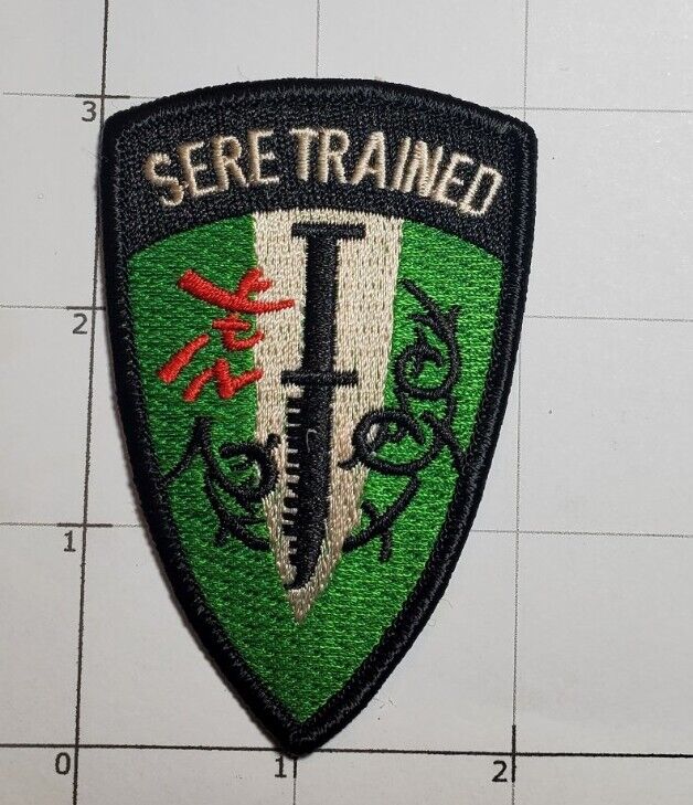 US Navy SERE Trained Survival Evasion Resistance Escape Knife Military Patch