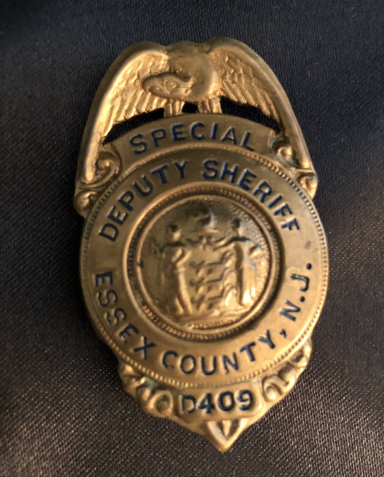 Vintage ESSEX County NJ Special Deputy Sheriff's Badge