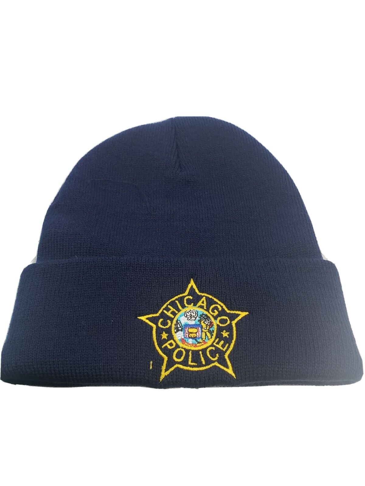 CHICAGO POLICE EMBROIDERED KNIT HAT