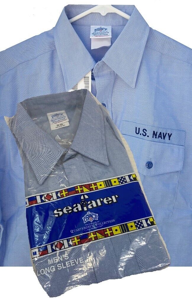 Seafarer Navy USN Dungaree Utility Work Shirt, 2X NEW