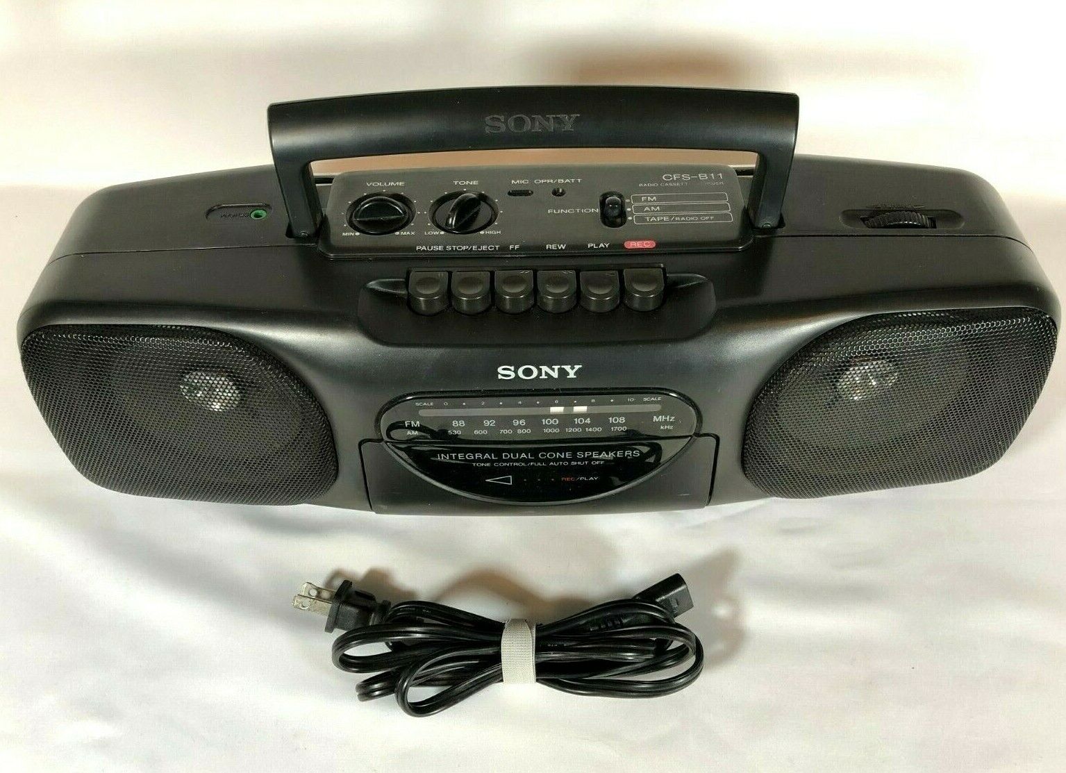 Vintage Sony Cfs B Portable Am Fm Radio Cassette Player Recorder | My