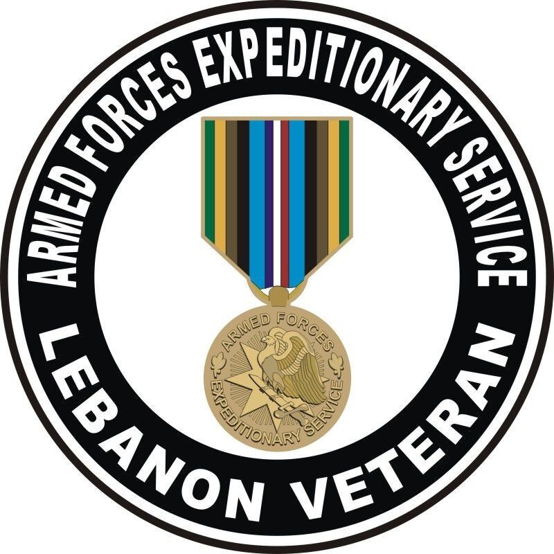 Lebanon Armed Forces Expeditionary Service Medal AFEMV Veteran 3.8