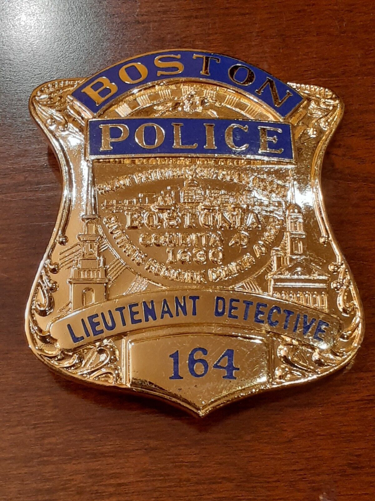 Vintage Obsolete Boston Police Detective  Badge #164