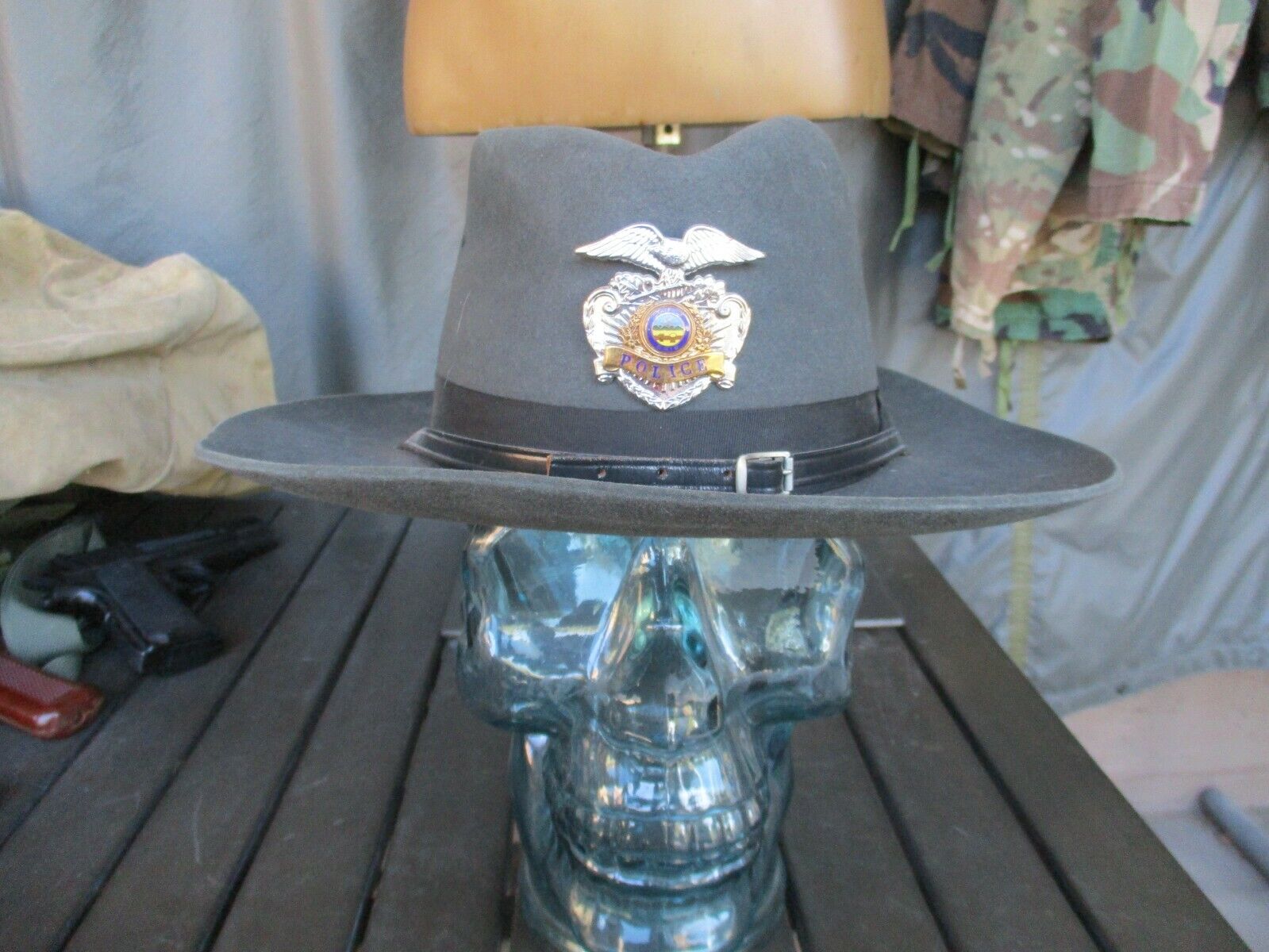 Vtg State of Ohio Police F42 Stratton Sheriff Service Hat Highway Patrol Trooper