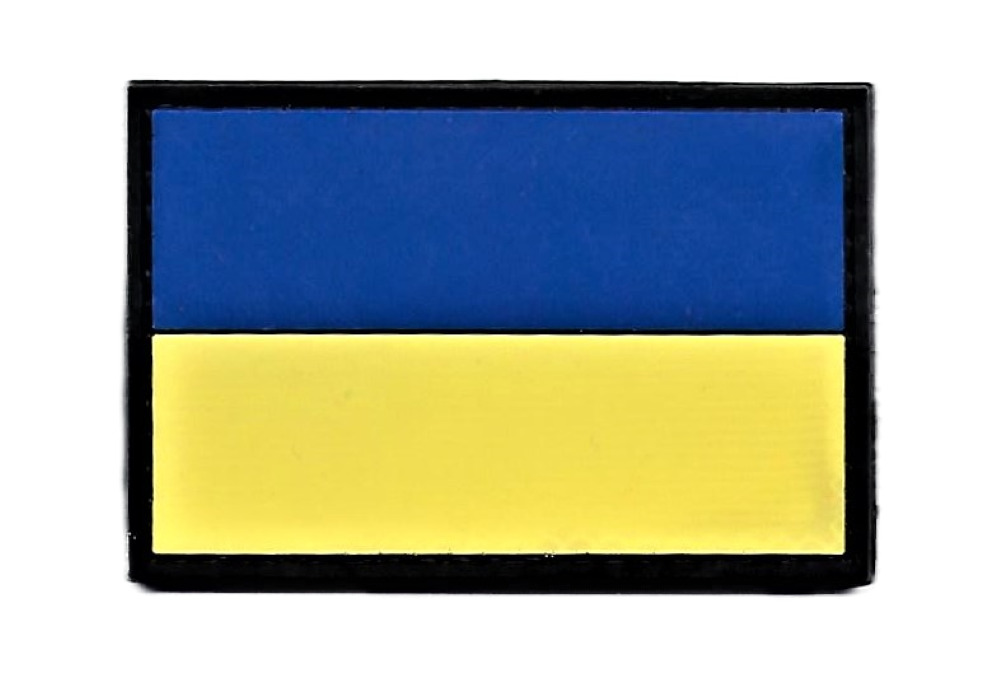 Ukrainian Ukraine Flag PVC Patch (SWAT SEAL SF PMO Infantry SOI F-35) 297