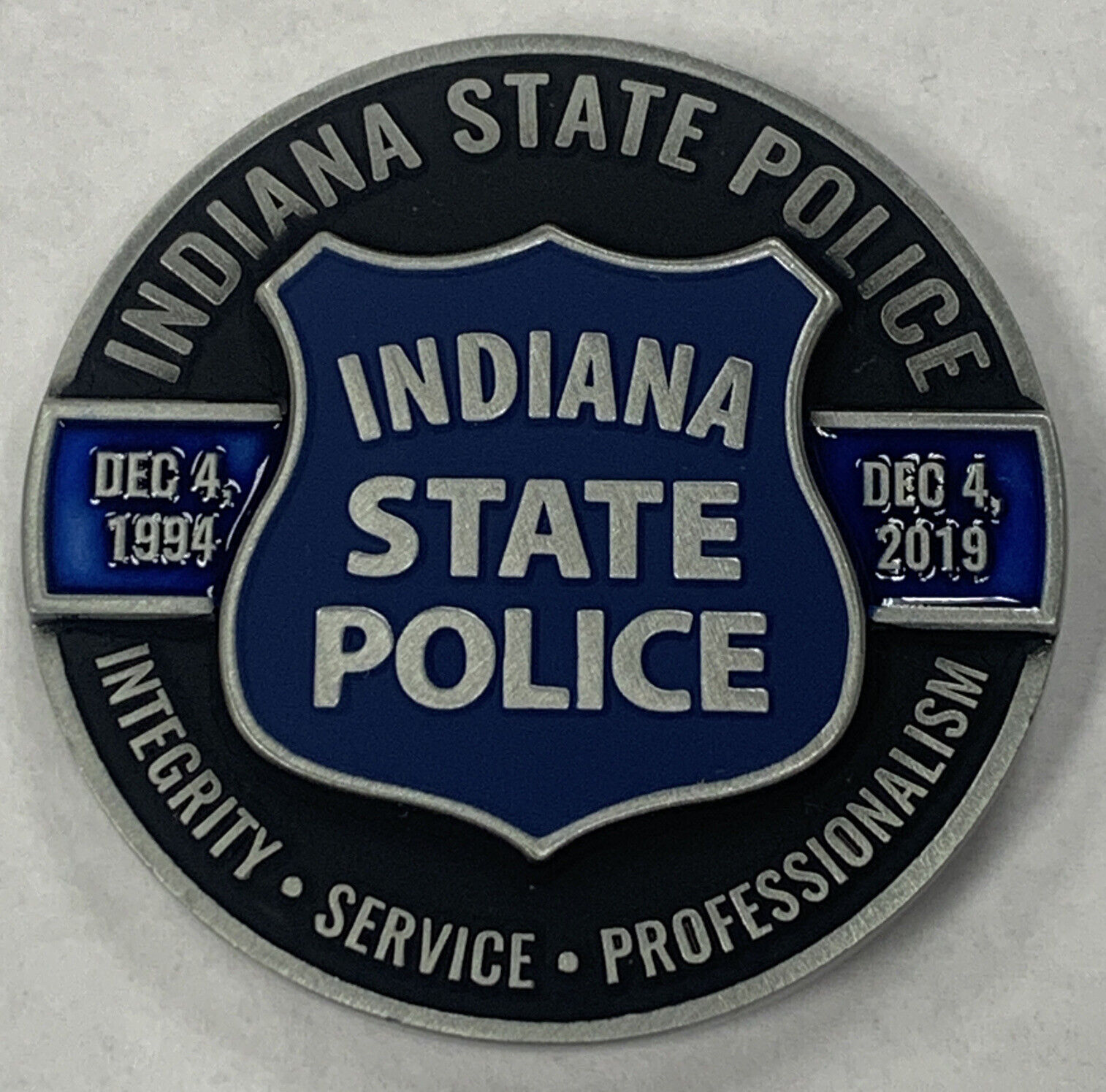 Indiana State Police Patrolman Challenge Coin