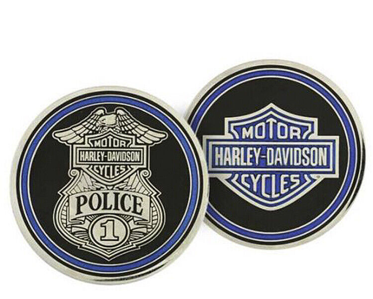 Harley-Davidson Police Badge Challenge Coin | Bar & Shield - 8003111