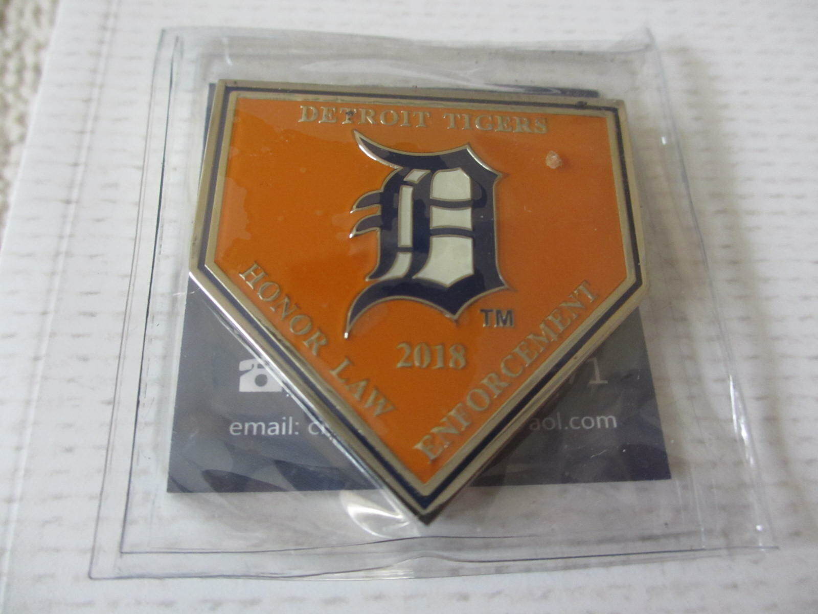 Detroit Tigers MLB  Honors Law Enforcement Memorial 2018 Challenge Coin 