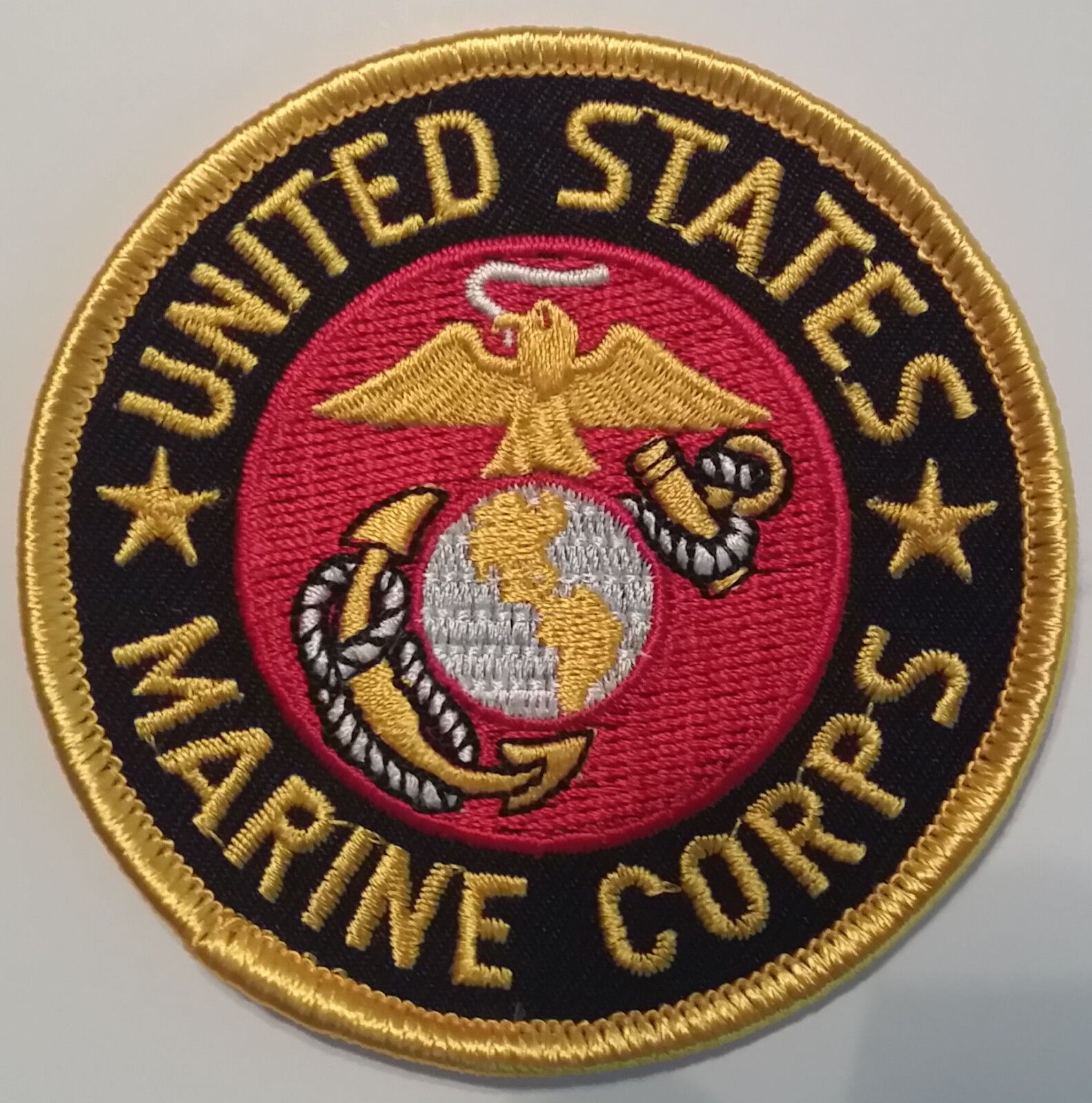 US MARINE CORPS USMC 3 INCH ROUND PATCH - MADE IN THE USA