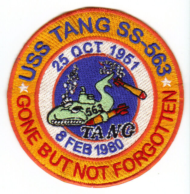 US NAVY SHIP PATCH, USS TANG, SS-563   Y