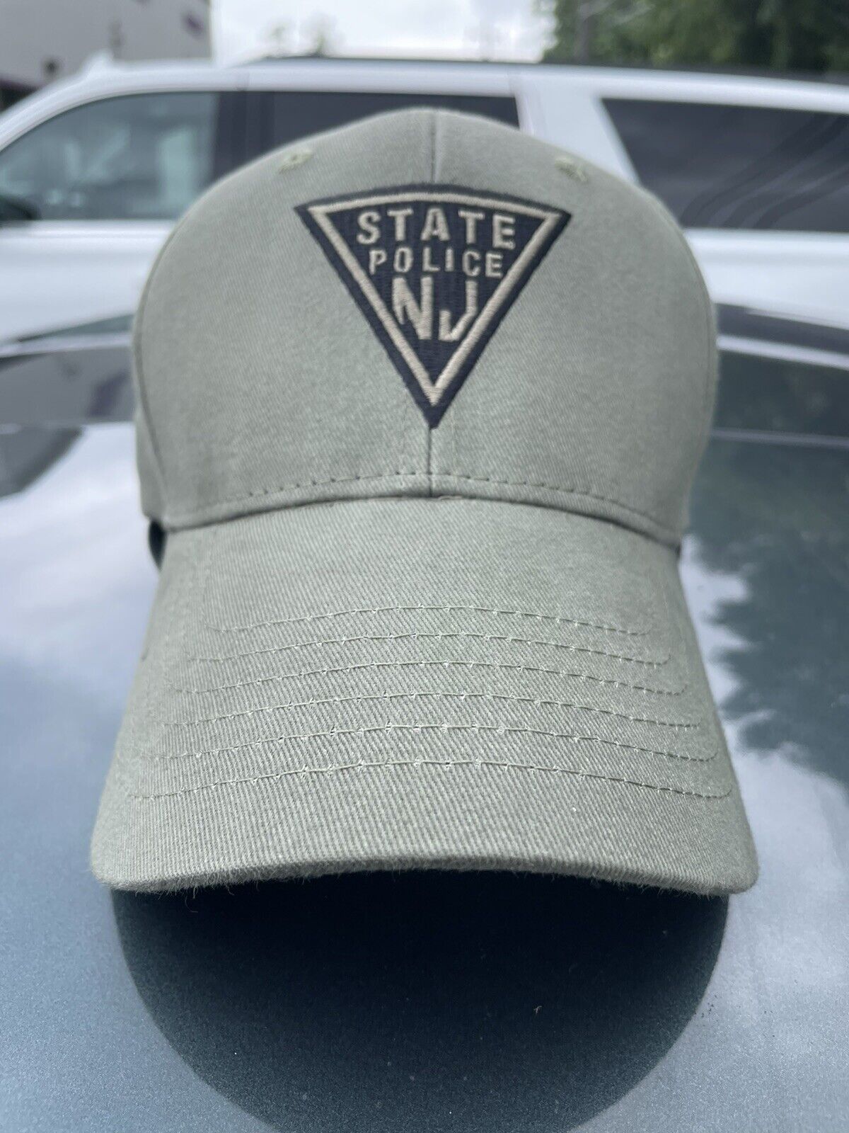 NJ State Police Trooper • Olive Drab Tactical Hat - Baseball Cap New Jersey Cops