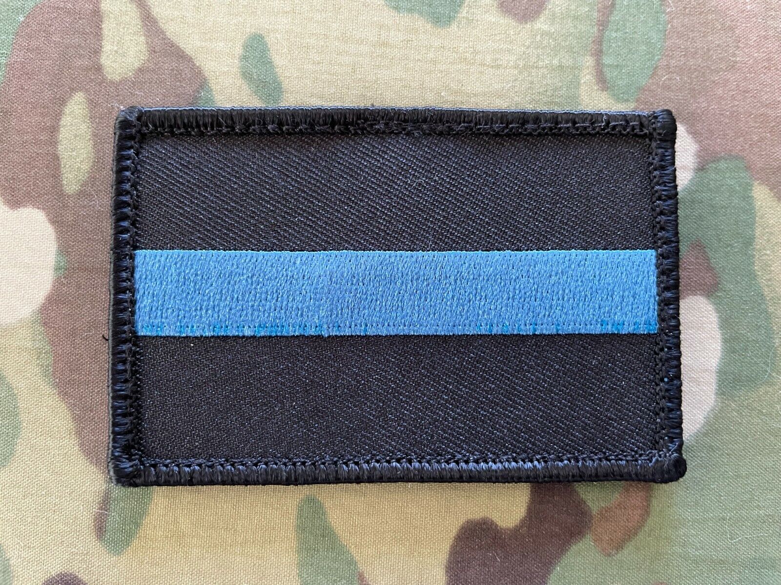THIN BLUE LINE POLICE MORALE PATCH LAW ENFORCEMENT OFFICER SWAT TACTICAL NYPD LE