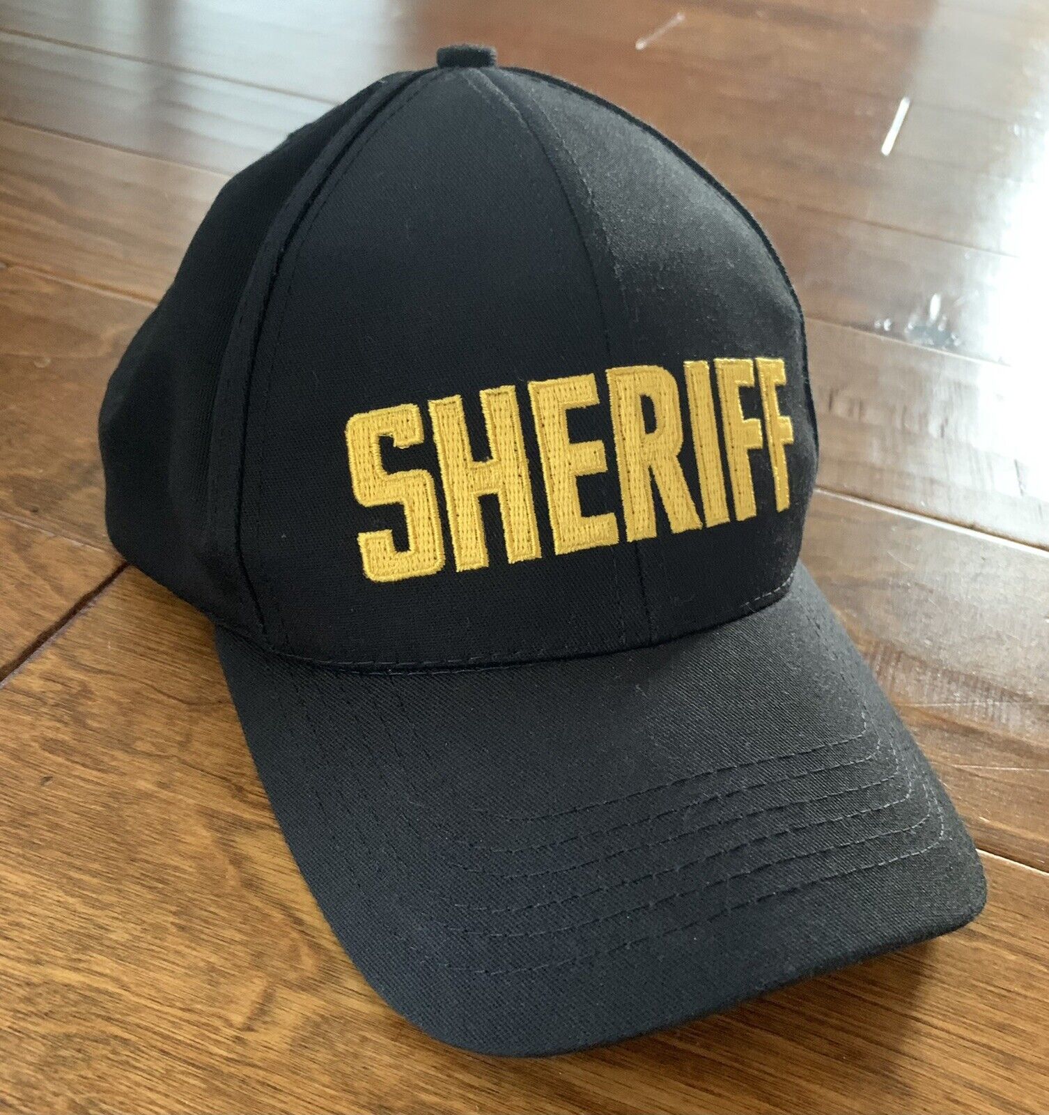 Tactical Tailor Gold Sheriff Law Enforcement Black Adjustable Hat Cap