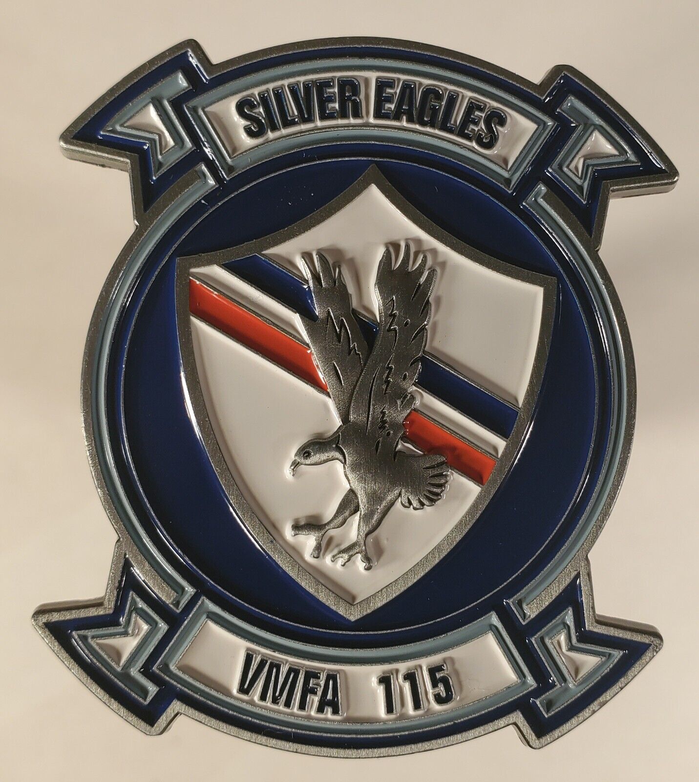 US MARINES VMFA 115 SILVER EAGLES CHALLENGE COIN 2