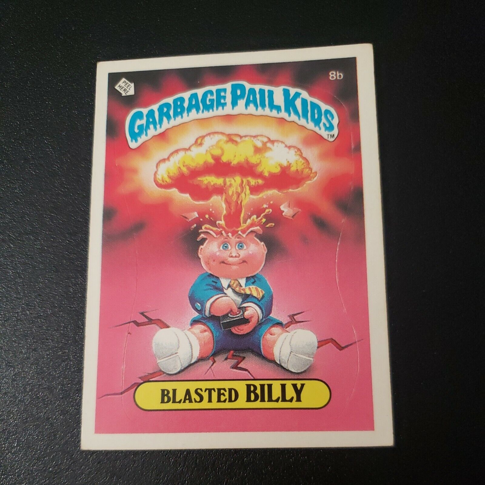 BLASTED BILLY 8b Topps Garbage Pail Kids 1985 Series 1 (GLOSSY)  2* GPK Card 