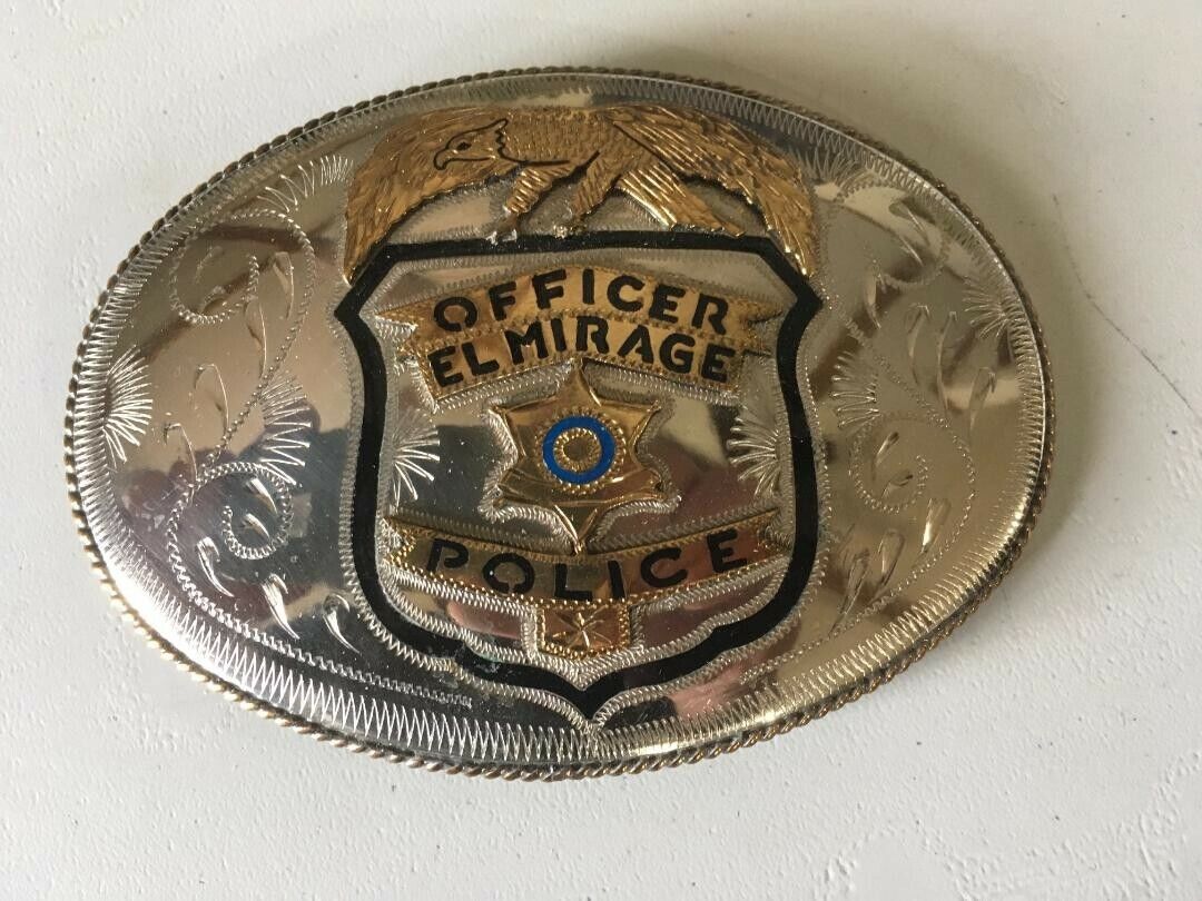 Police officer belt buckle El Mirage Arizona