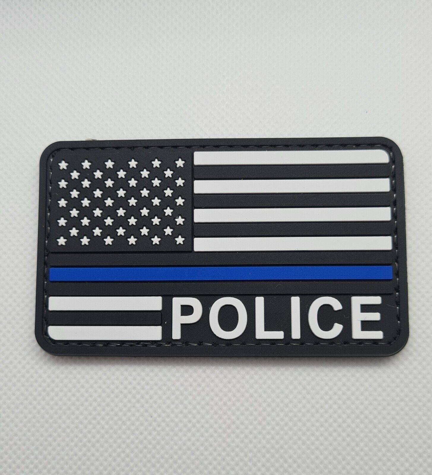 USA Police Flag 3D PVC Tactical Morale Patch – Hook Backed
