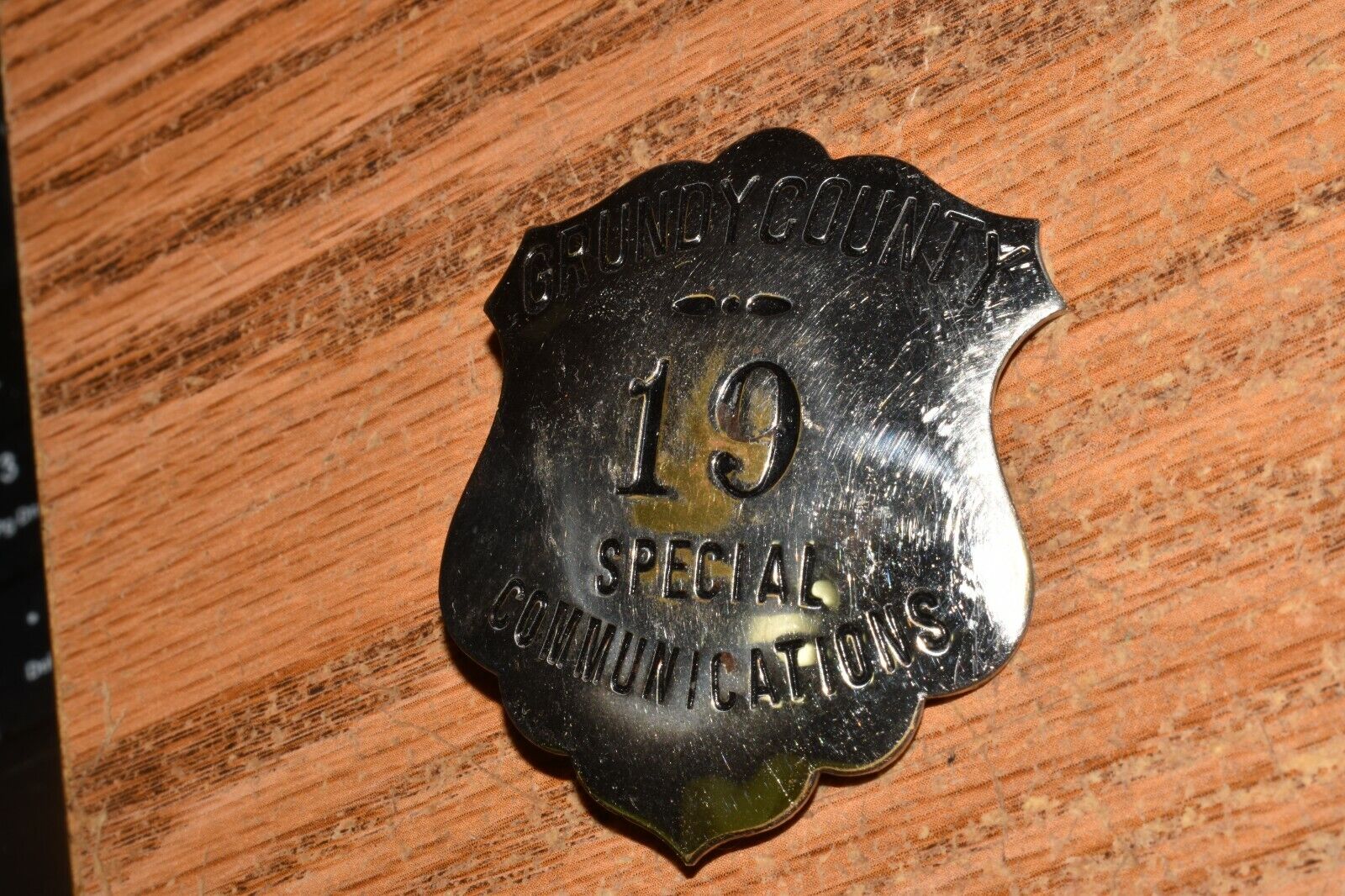 Grundy County Illinois Special Communications Operator Badge  Obsolete US badges