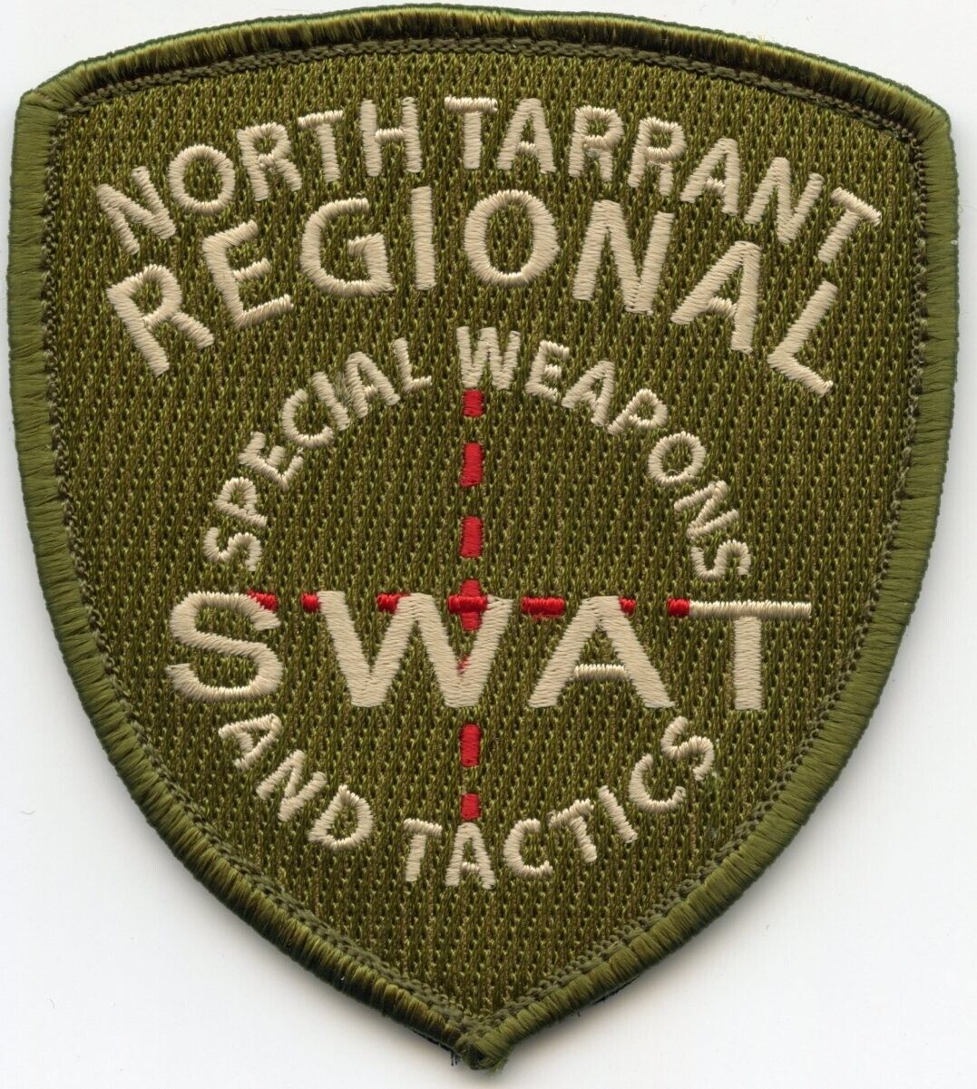 NORTH TARRANT REGIONAL POLICE TEXAS see the back of this patch SWAT POLICE PATCH