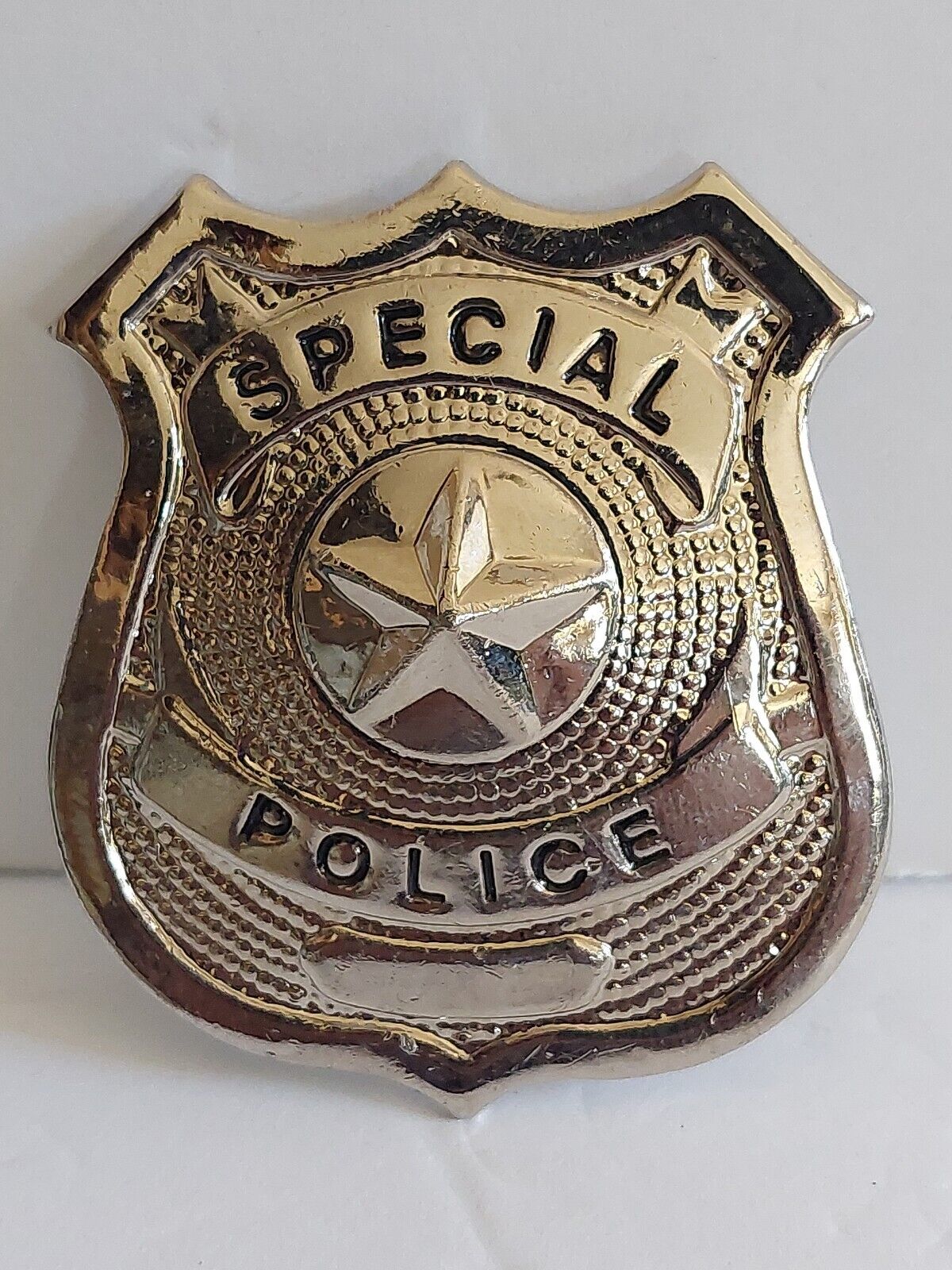 Large Nickle Special Officer Pin/Badge