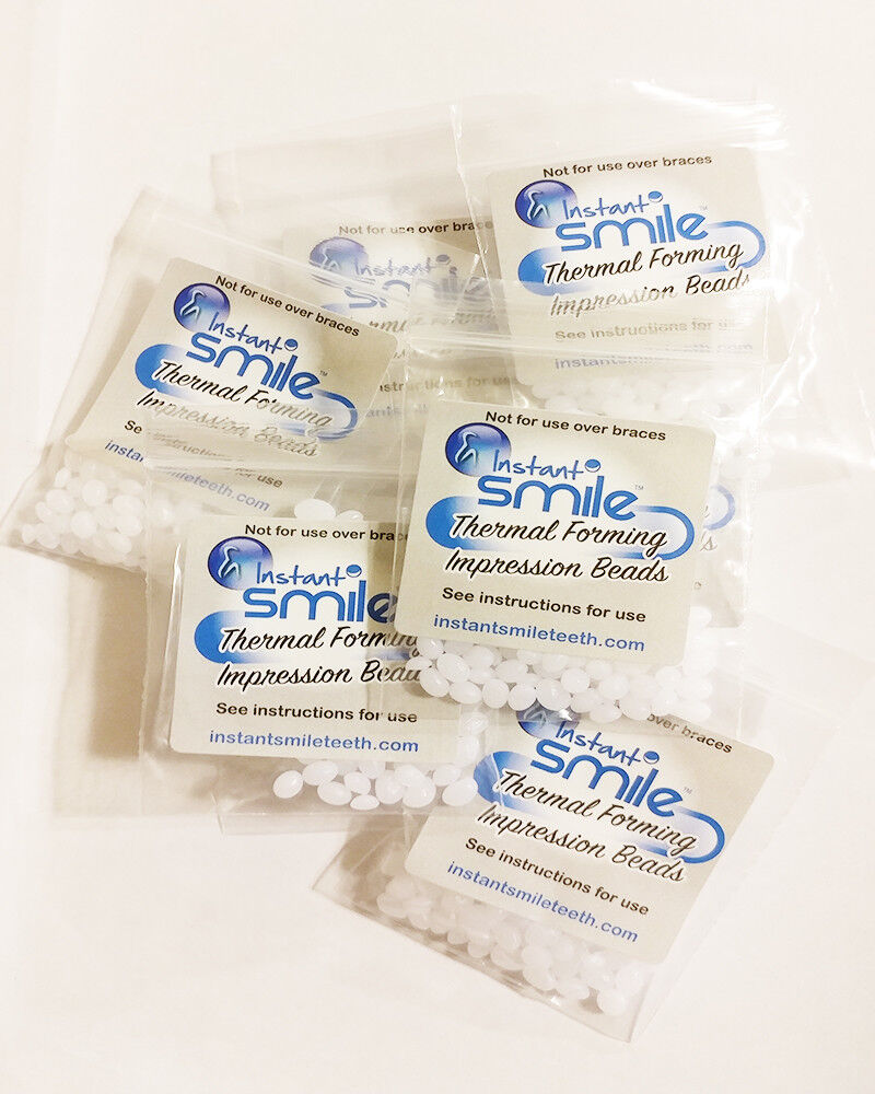 8 Packages of Instant Smile Billy Bob Replacement Thermal Adhesive Fitting Beads
